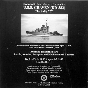 Big E's Ship, The USS Craven DD382