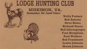 In Memory of Lodge Hunting Club Members
