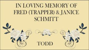 In Memory of Trapper Schmitt